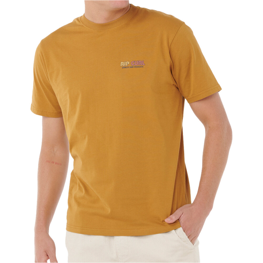 Rip Curl camiseta manga corta hombre SURF REVIVAL LINED UP TEE vista frontal