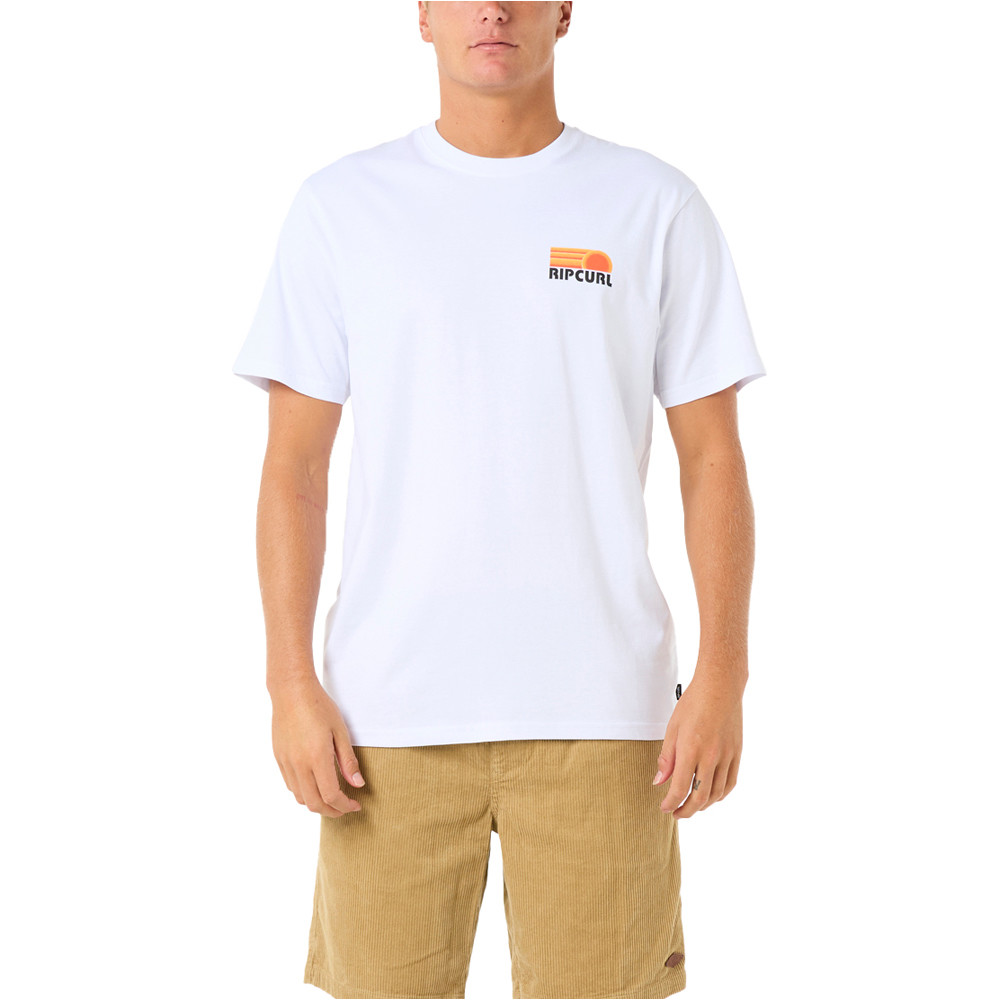 Rip Curl camiseta manga corta hombre SURF REVIVAL STACKED TEE vista frontal