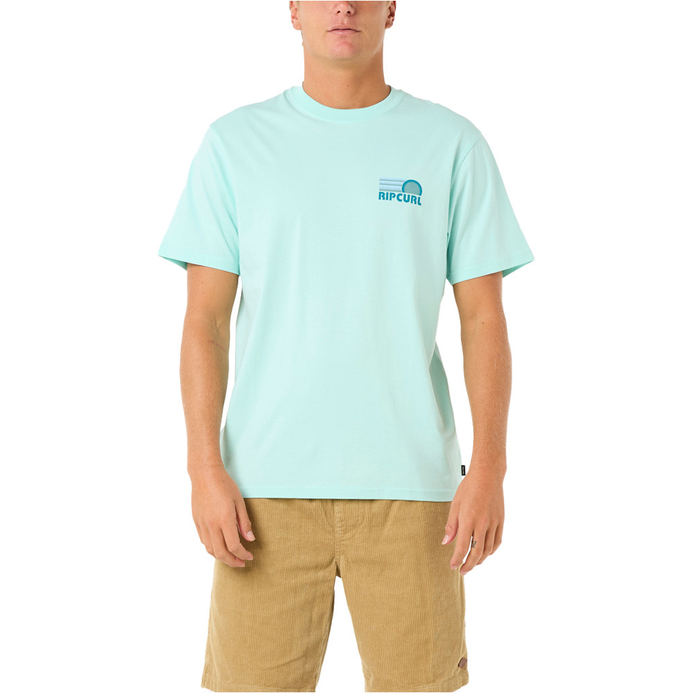 Rip Curl camiseta manga corta hombre SURF REVIVAL STACKED TEE vista frontal