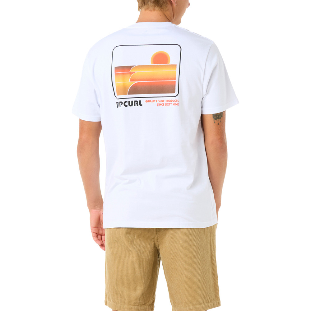 Rip Curl camiseta manga corta hombre SURF REVIVAL STACKED TEE vista trasera