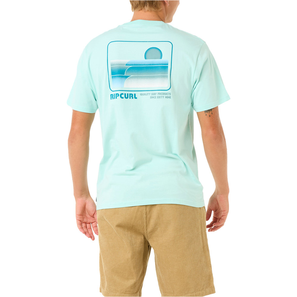 Rip Curl camiseta manga corta hombre SURF REVIVAL STACKED TEE vista trasera