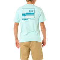 Rip Curl camiseta manga corta hombre SURF REVIVAL STACKED TEE vista trasera