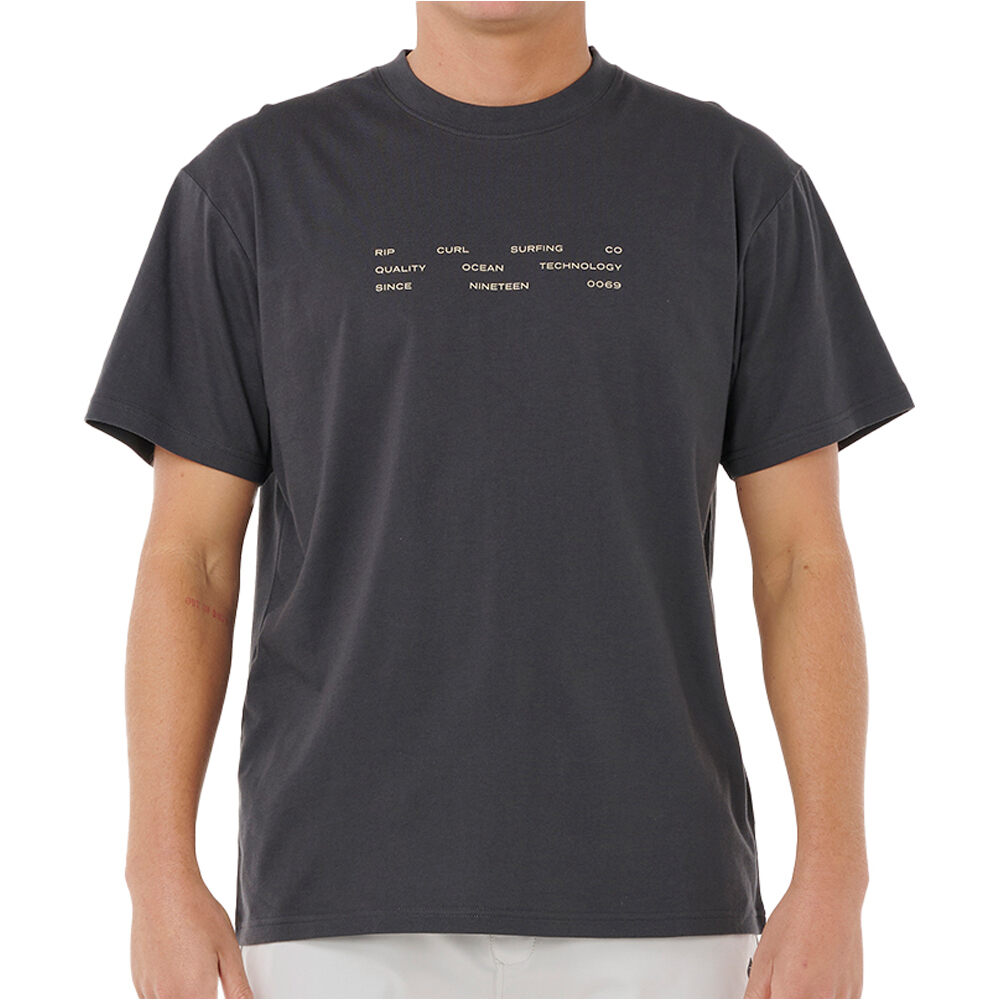 Rip Curl camiseta manga corta hombre VAPORCOOL 3 STACKS TEE vista frontal