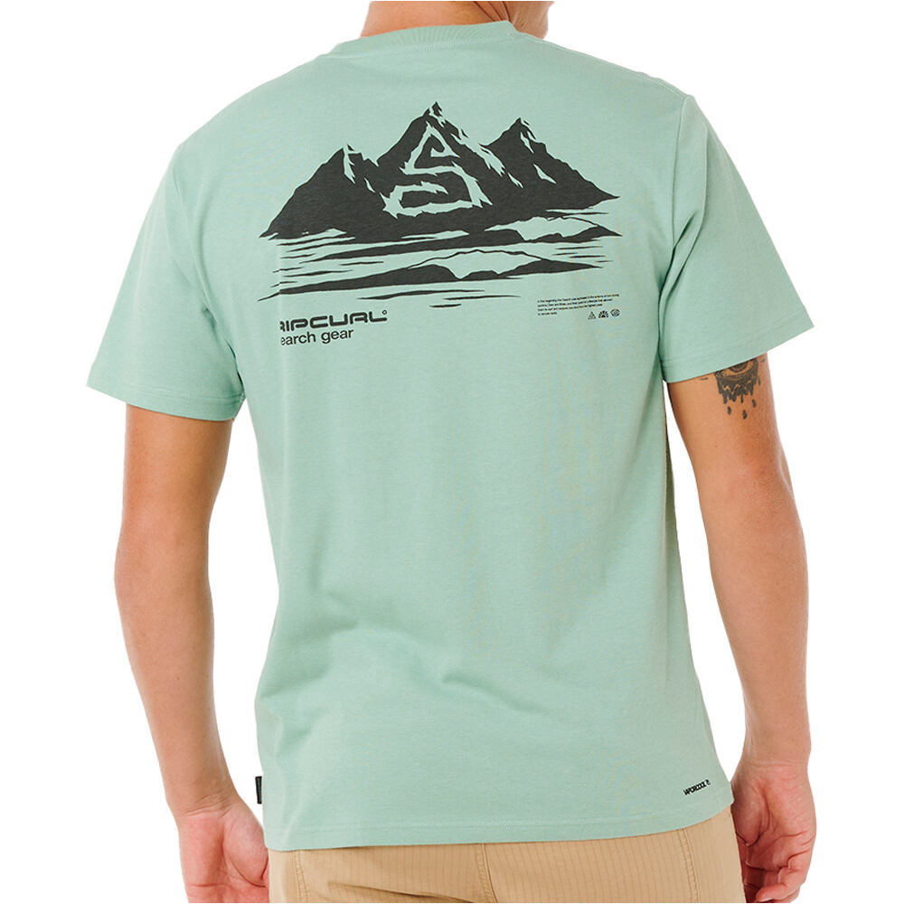 Rip Curl camiseta manga corta hombre VAPORCOOL SEARCH PEAK TEE vista trasera