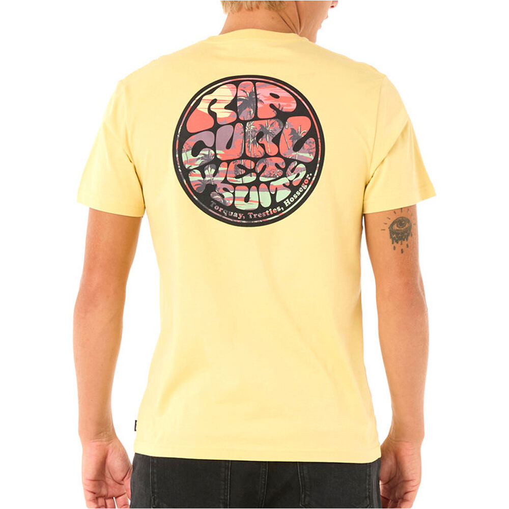 Rip Curl camiseta manga corta hombre WETTIE PASSAGE ICON TEE vista trasera