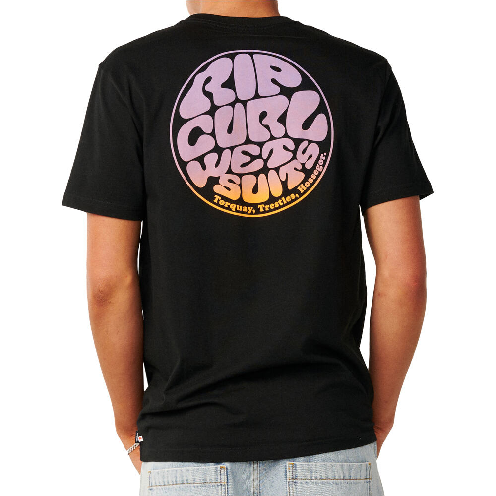 Rip Curl camiseta manga corta hombre WETTIE PASSAGE ICON TEE vista trasera