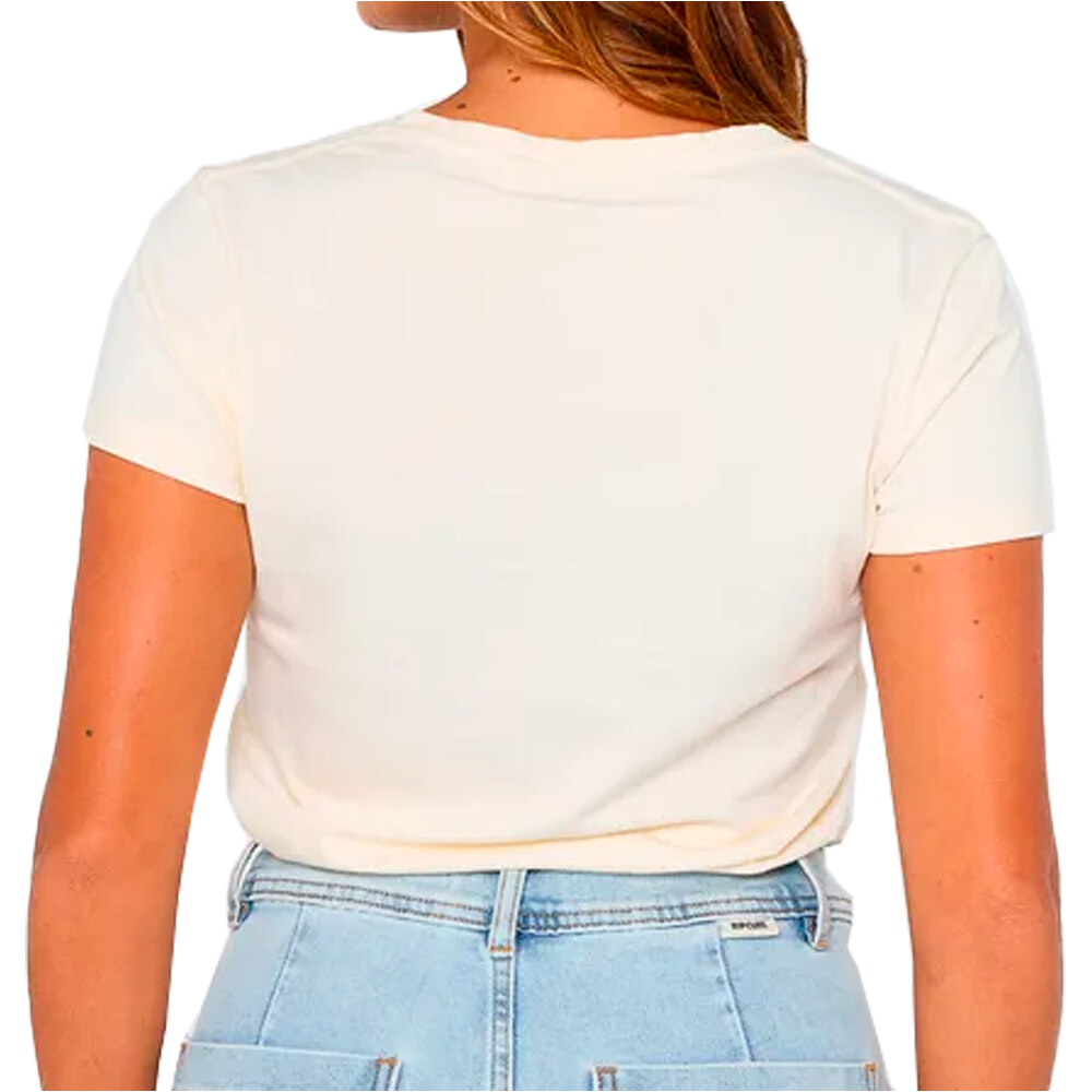 Rip Curl camiseta manga corta mujer HEART V NECK TEE vista trasera