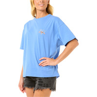 Rip Curl camiseta manga corta mujer HIBISCUS DIAMOND HERITAGE TEE vista detalle