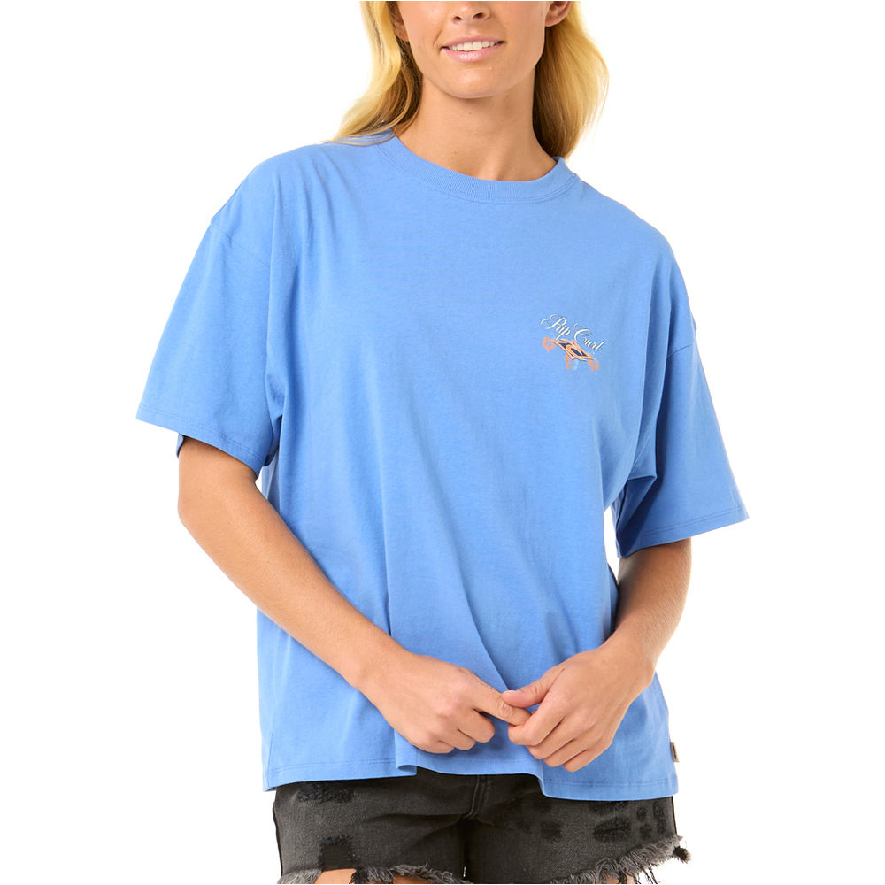 Rip Curl camiseta manga corta mujer HIBISCUS DIAMOND HERITAGE TEE vista frontal