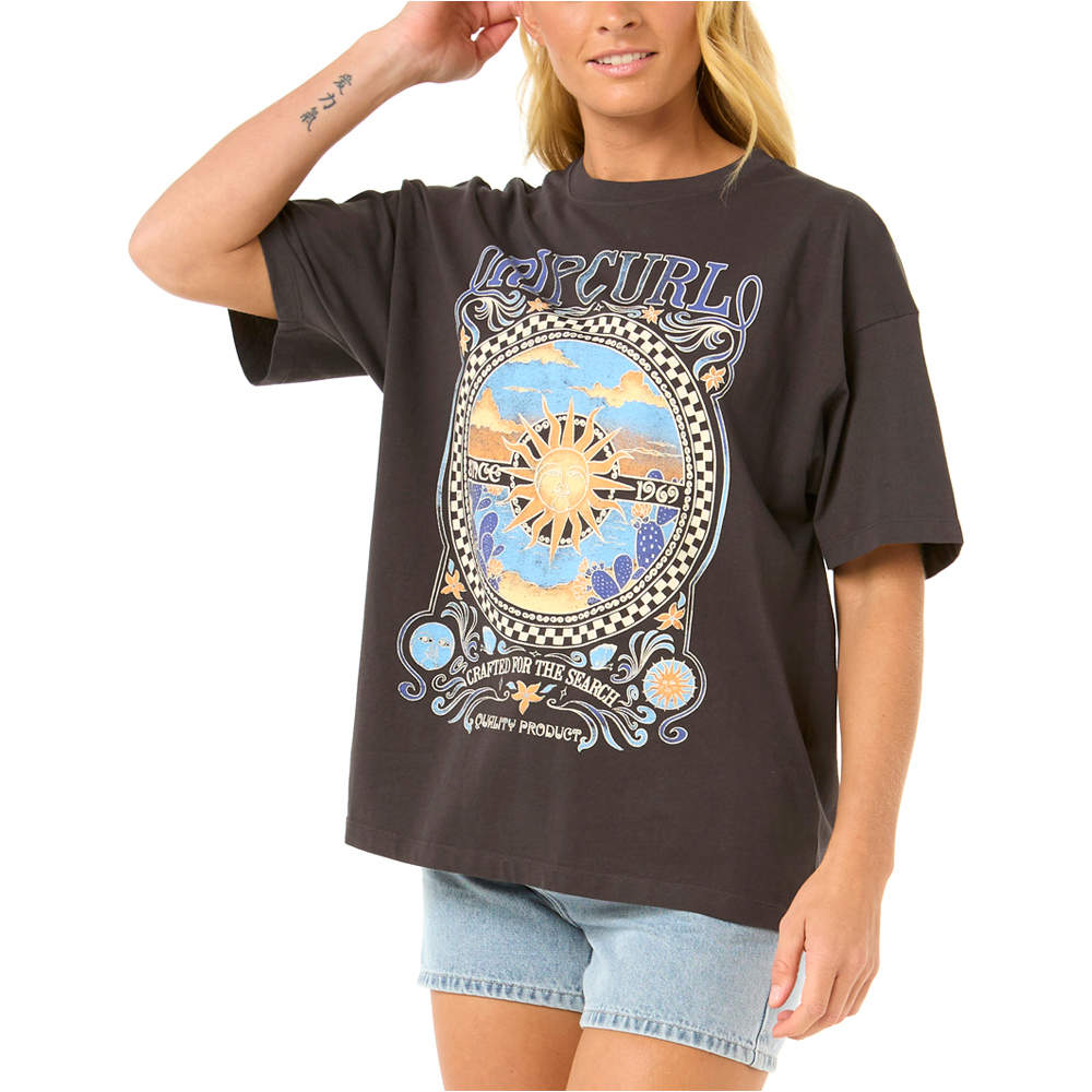 Rip Curl camiseta manga corta mujer LUNA HERITAGE TEE vista detalle