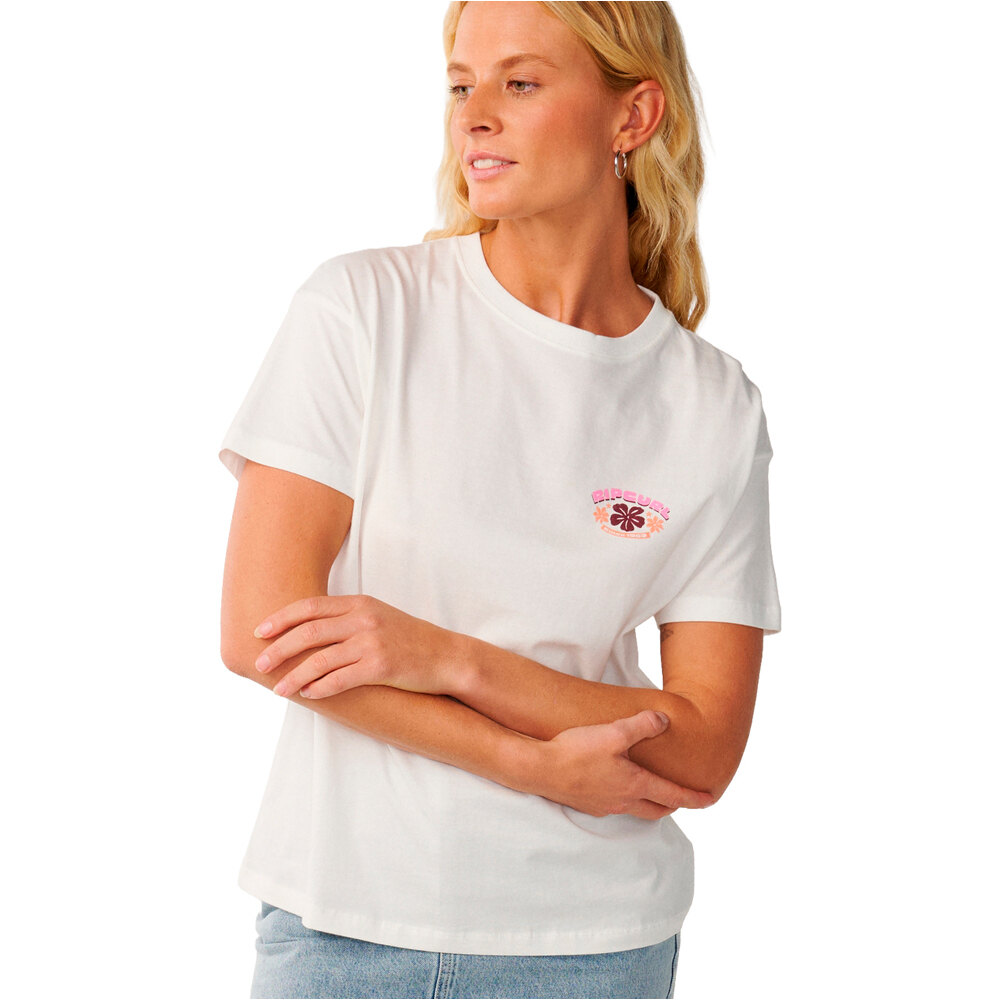 Rip Curl camiseta manga corta mujer PARTY WAVE ART TEE RELAXED 03