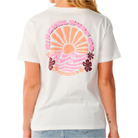 Rip Curl camiseta manga corta mujer PARTY WAVE ART TEE RELAXED vista trasera