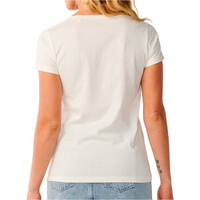 Rip Curl camiseta manga corta mujer PARTY WAVE V NECK TEE vista trasera