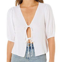 Rip Curl camiseta manga corta mujer VIBE SURF TIE FRONT TOP vista frontal