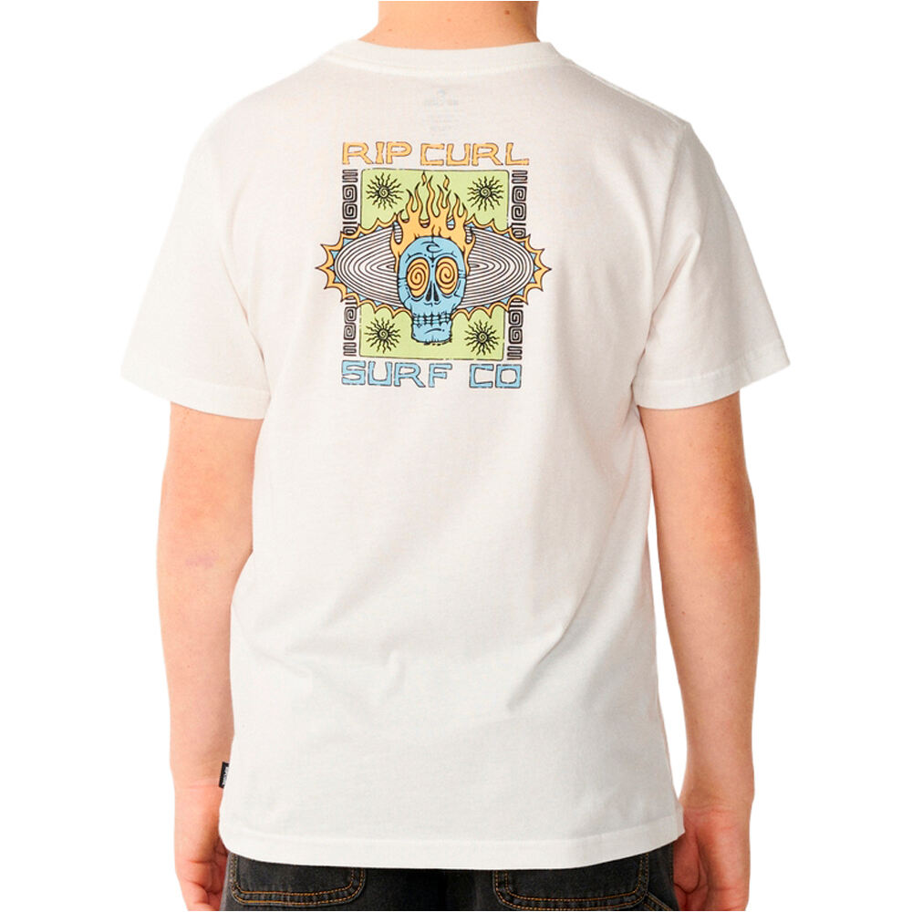Rip Curl camiseta manga corta niño NEW COSMIC SKULL-BOY vista trasera