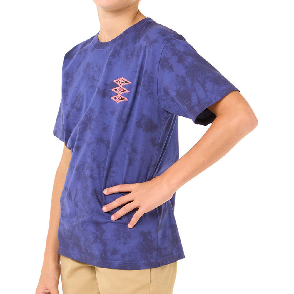 Rip Curl camiseta manga corta niño RAW ENERGY TIE DYE TEE - BOY vista detalle