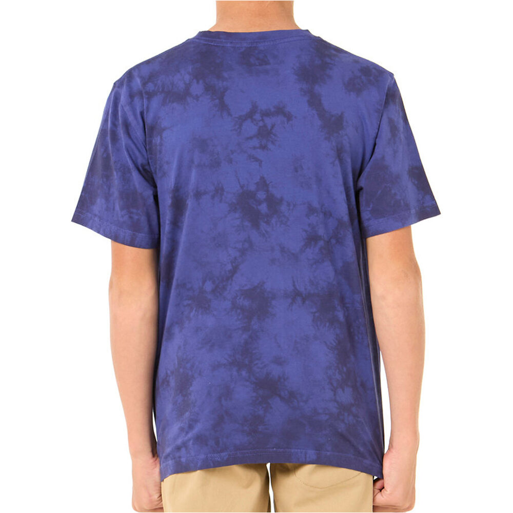 Rip Curl camiseta manga corta niño RAW ENERGY TIE DYE TEE - BOY vista trasera