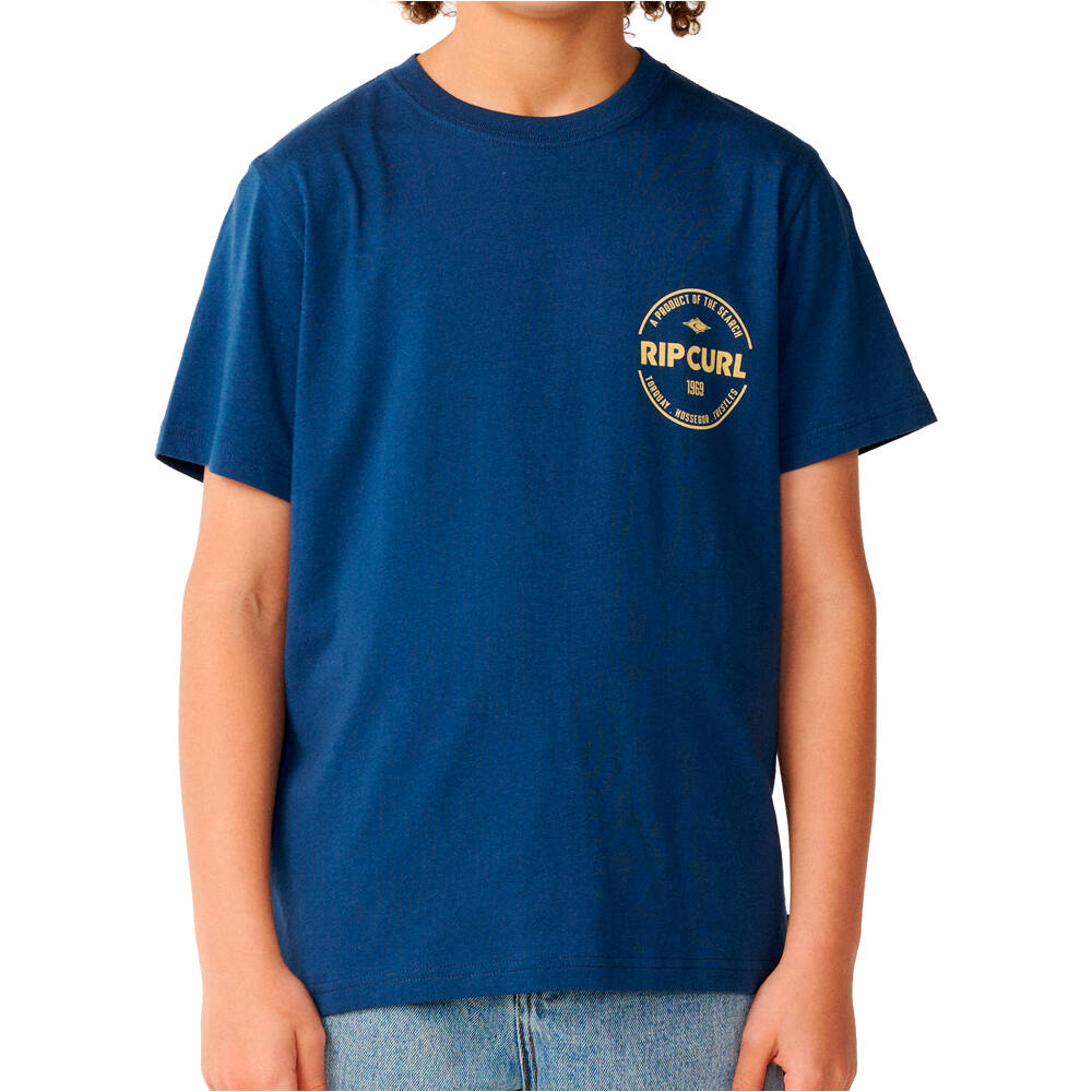 Rip Curl camiseta manga corta niño STAPLE TEE-BOY vista frontal