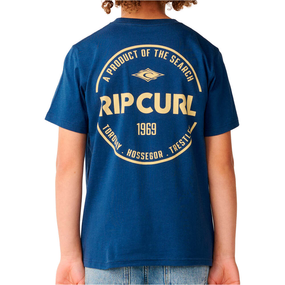 Rip Curl camiseta manga corta niño STAPLE TEE-BOY vista trasera