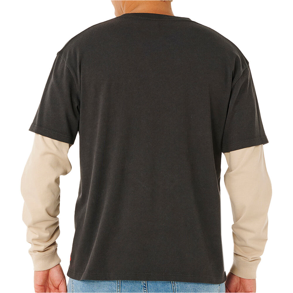 Rip Curl camiseta manga larga hombre INNER VISIONS SMASHED L/S TEE vista trasera
