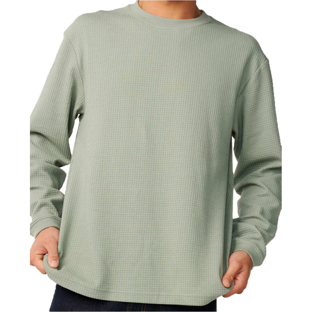 Rip Curl camiseta manga larga hombre PREMIUM SURF WAFFLE L/S  TEE vista detalle