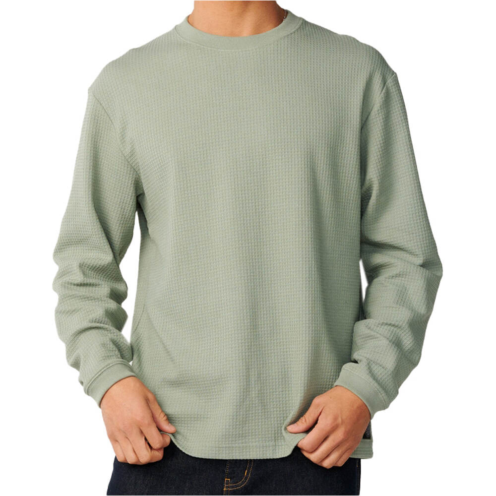 Rip Curl camiseta manga larga hombre PREMIUM SURF WAFFLE L/S  TEE vista frontal