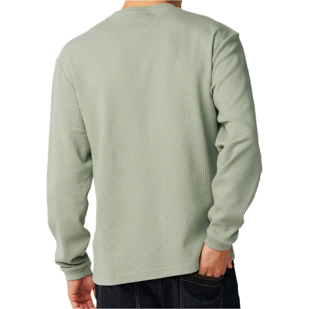 Rip Curl camiseta manga larga hombre PREMIUM SURF WAFFLE L/S  TEE vista trasera
