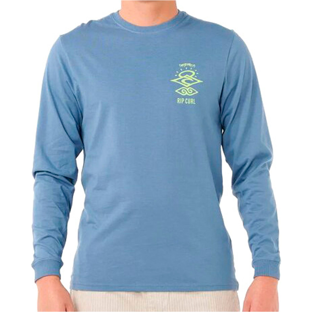 Rip Curl camiseta manga larga hombre SEARCH ICON L/S TEE vista frontal