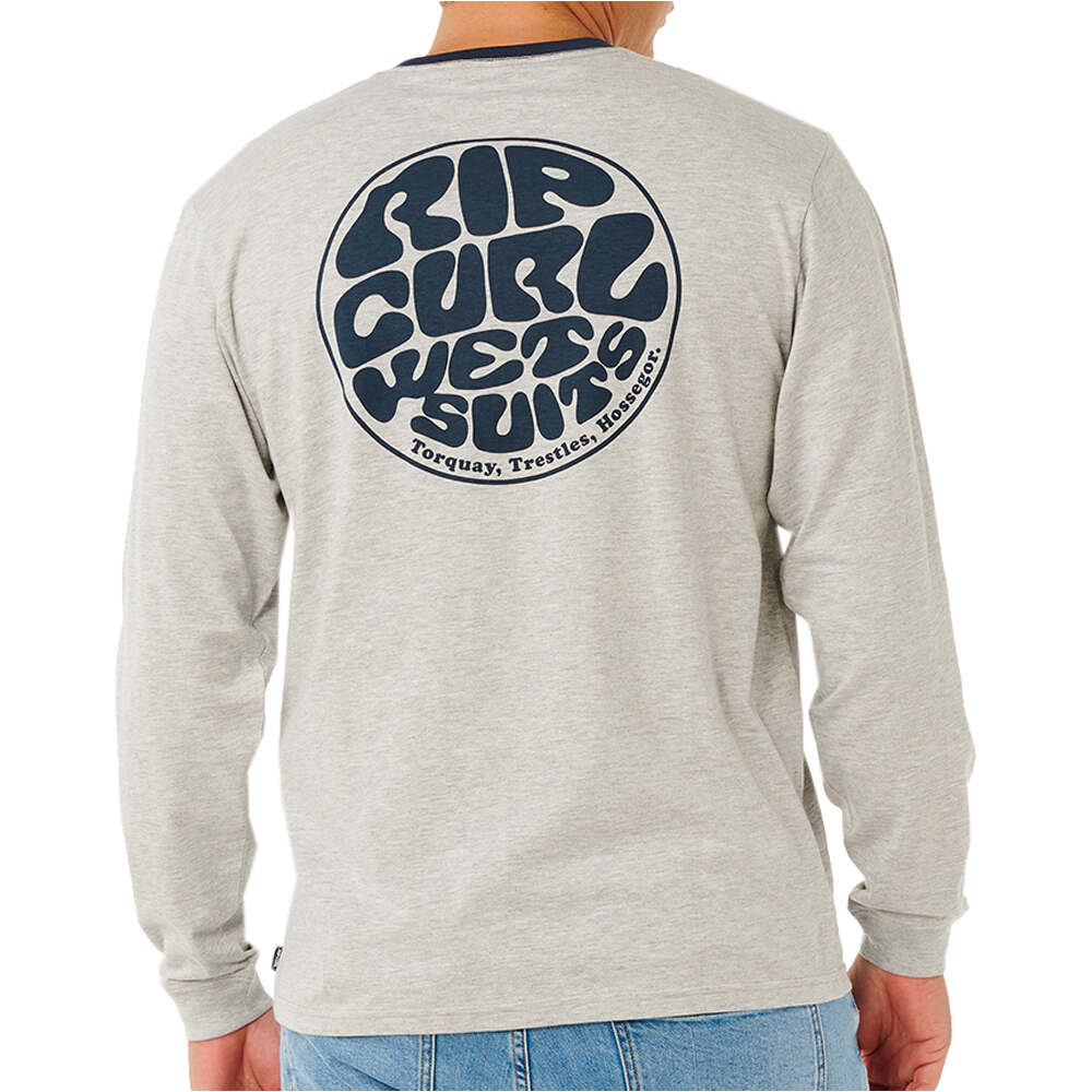 Rip Curl camiseta manga larga hombre WETSUIT ICON L/S vista trasera