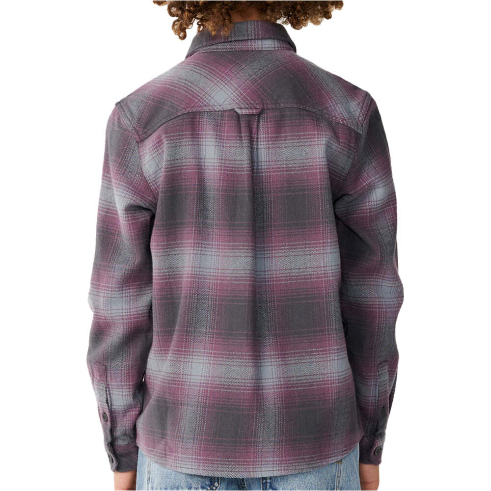 Rip Curl camiseta manga larga niño COUNT FLANNEL SHIRT -BOY vista trasera