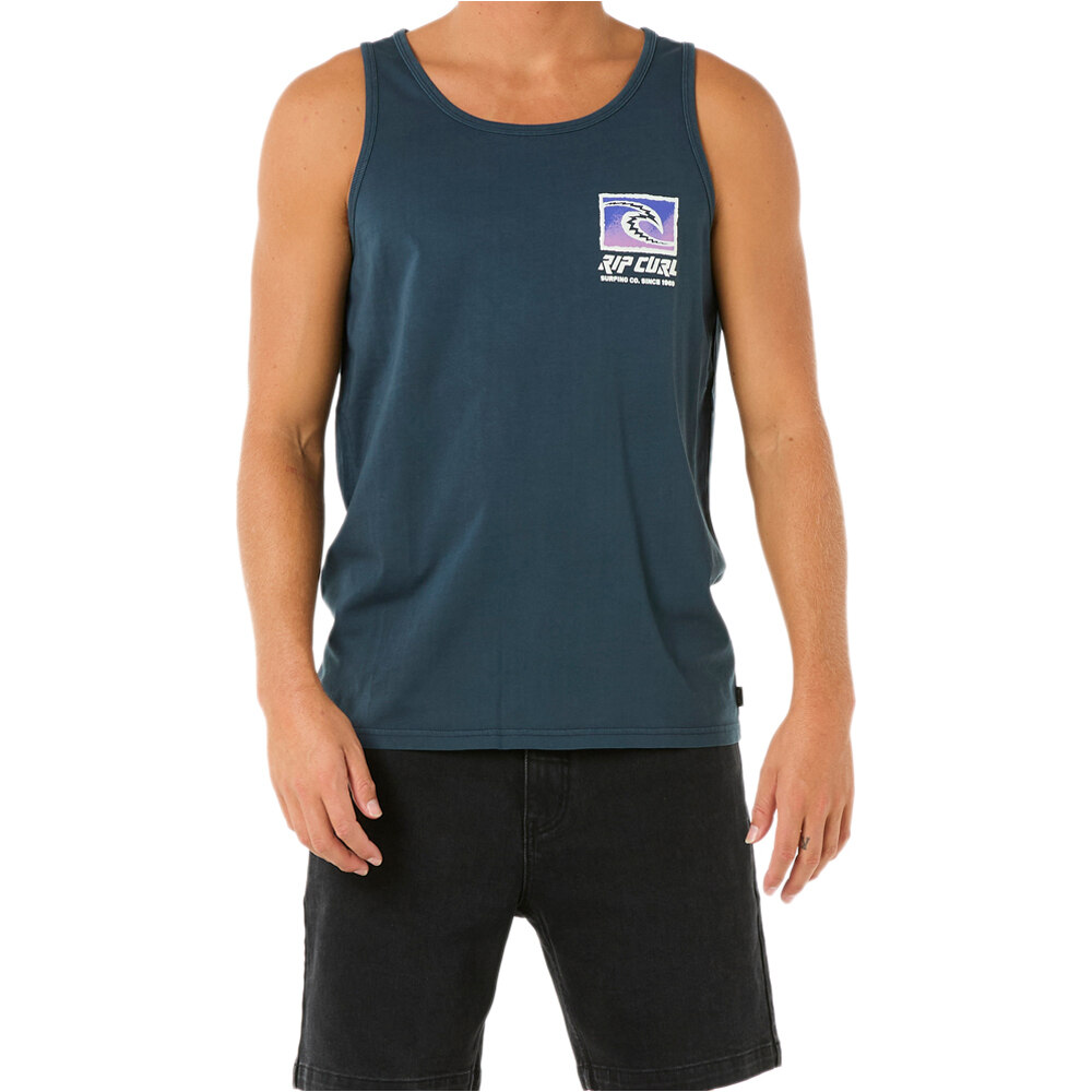 Rip Curl camiseta tirantes hombre RAW ENERGY TRAD TANK vista frontal