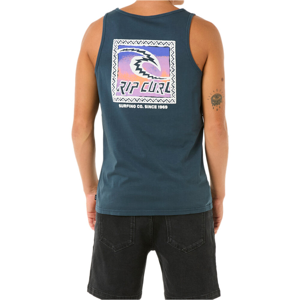 Rip Curl camiseta tirantes hombre RAW ENERGY TRAD TANK vista trasera