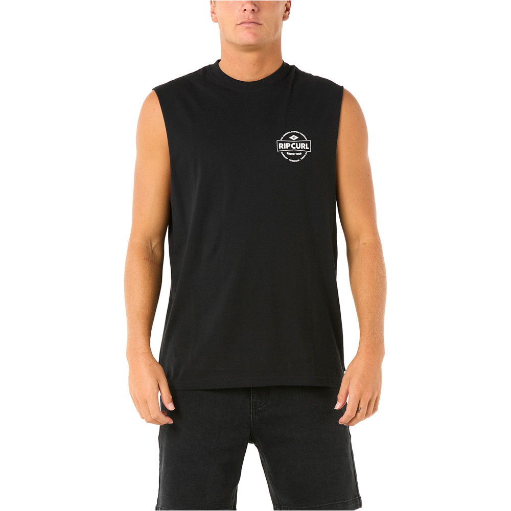 Rip Curl camiseta tirantes hombre STAPLER MUSCLE vista frontal