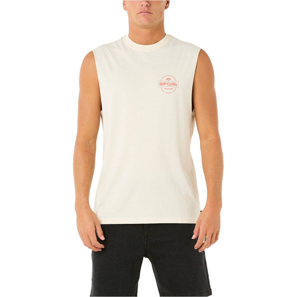 Rip Curl camiseta tirantes hombre STAPLER MUSCLE vista frontal