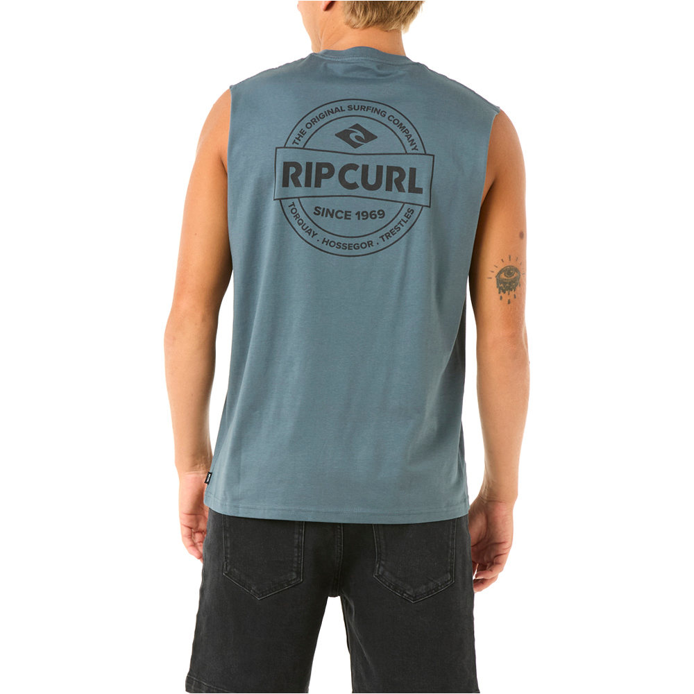 Rip Curl camiseta tirantes hombre STAPLER MUSCLE vista trasera