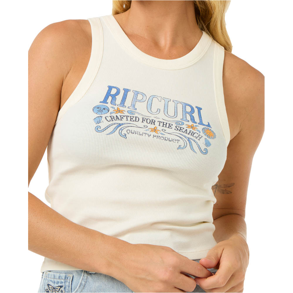 Rip Curl camiseta tirantes mujer LUNA RIBBED TANK vista detalle