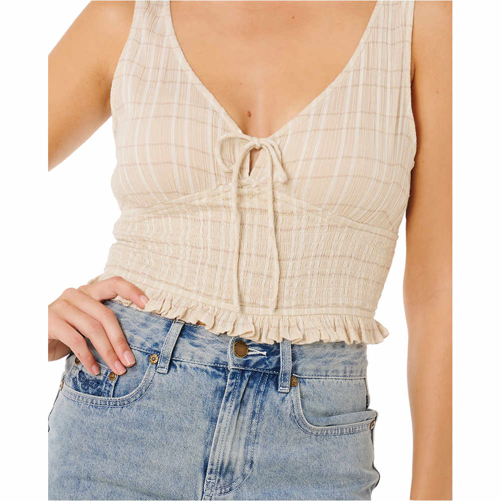 Rip Curl camiseta tirantes mujer PARADISE CHECK TOP vista detalle