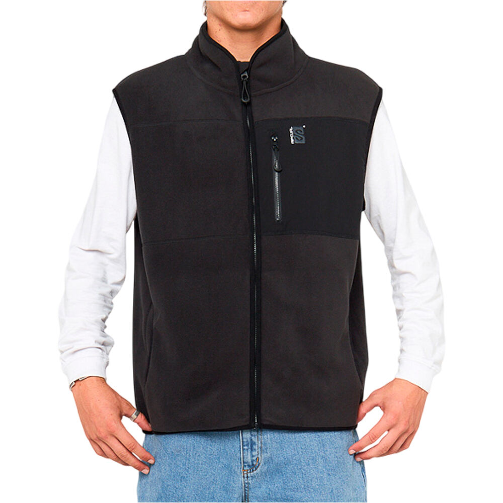 Rip Curl chalecos hombre SEARCH POLAR FLEECE VEST vista frontal