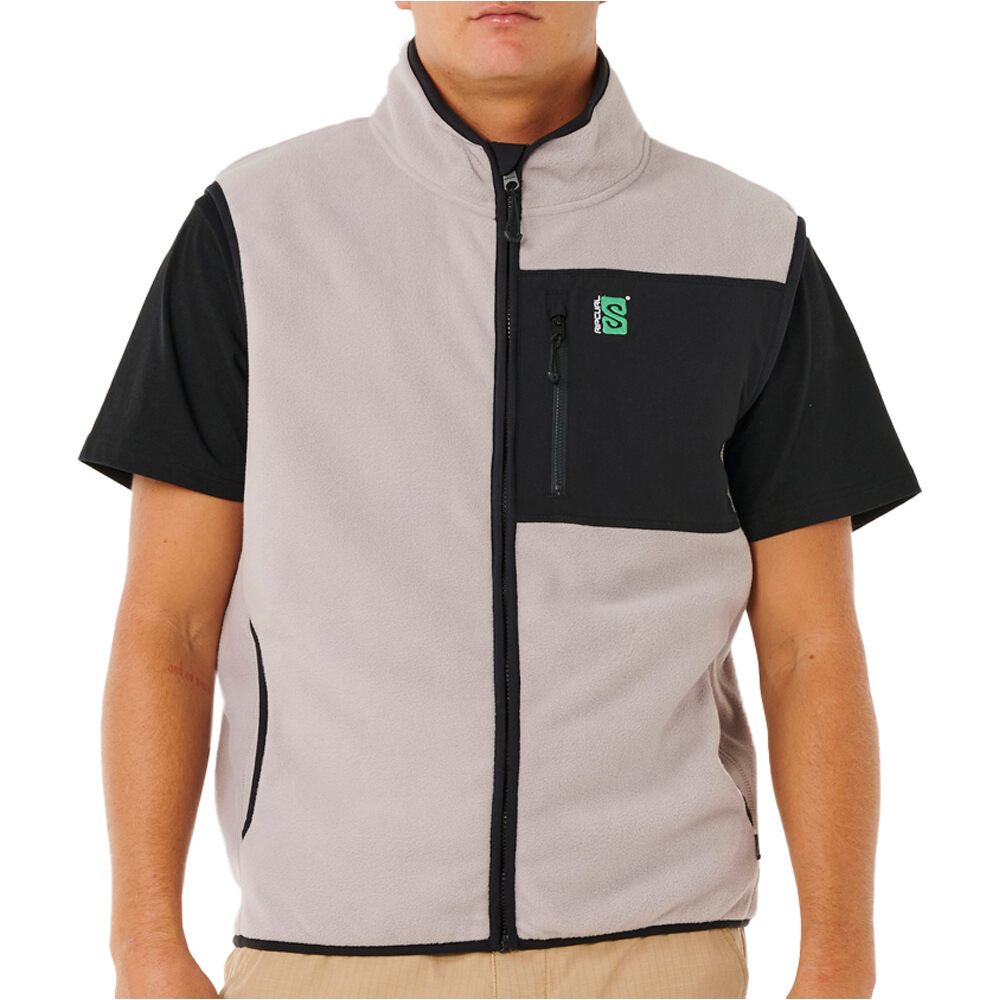 Rip Curl chalecos hombre SEARCH POLAR FLEECE VEST vista frontal