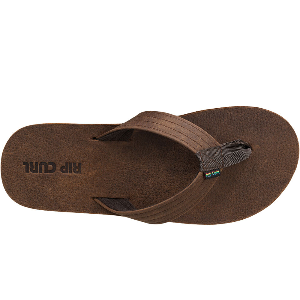 Rip Curl chanclas hombre REVIVAL LEATHER OPEN TOE vista superior