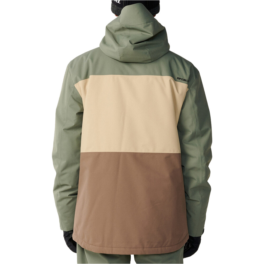 Rip Curl chaqueta esquí hombre S-SERIES NOTCH 10K/10K JKT vista trasera
