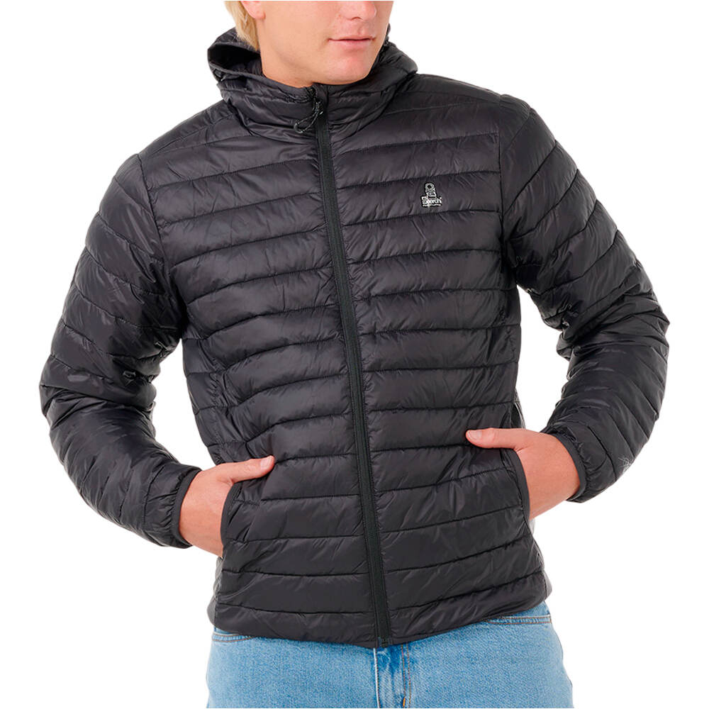 Rip Curl chaquetas hombre ANTI SERIES SEARCH PUFFER HOOD vista frontal