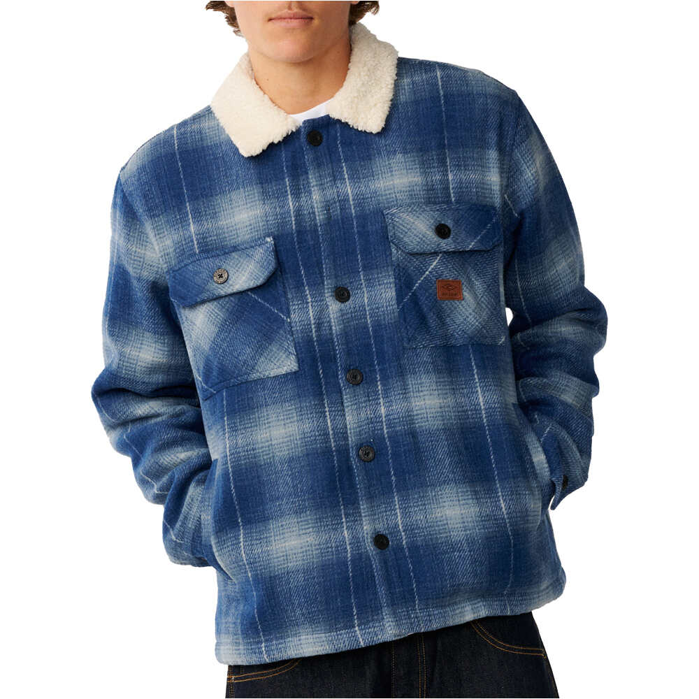 Rip Curl chaquetas hombre CLASSIC SURF BELLS SHERPA JKT vista frontal