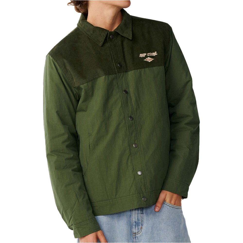 Rip Curl chaquetas hombre CLASSIC SURF CORD PUFFER JACKE vista frontal
