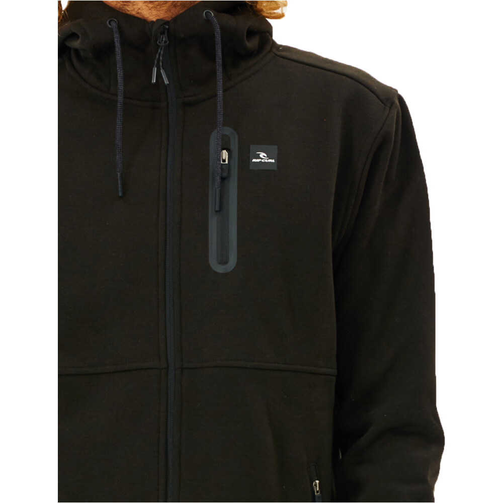 Rip Curl chaquetas hombre DEPARTED BONDED DWR ZIP THRU vista detalle