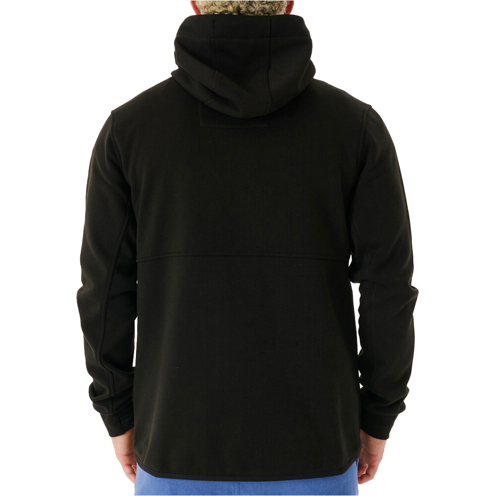 Rip Curl chaquetas hombre DEPARTED BONDED DWR ZIP THRU vista trasera