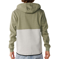 Rip Curl chaquetas hombre DEPARTED BONDED DWR ZIP THRU vista trasera