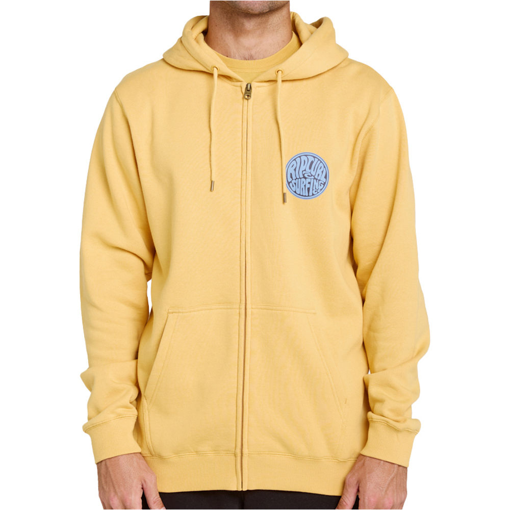 Rip Curl chaquetas hombre STREAMLINE ZIP THRU vista frontal