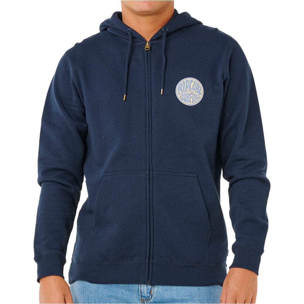 Rip Curl chaquetas hombre STREAMLINE ZIP THRU vista frontal