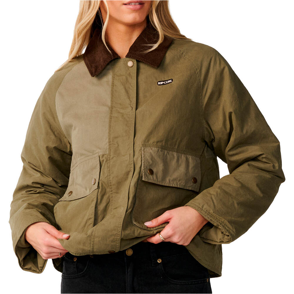 Rip Curl chaquetas mujer BOSSA NOVA WAXED CHORE JACKET 03
